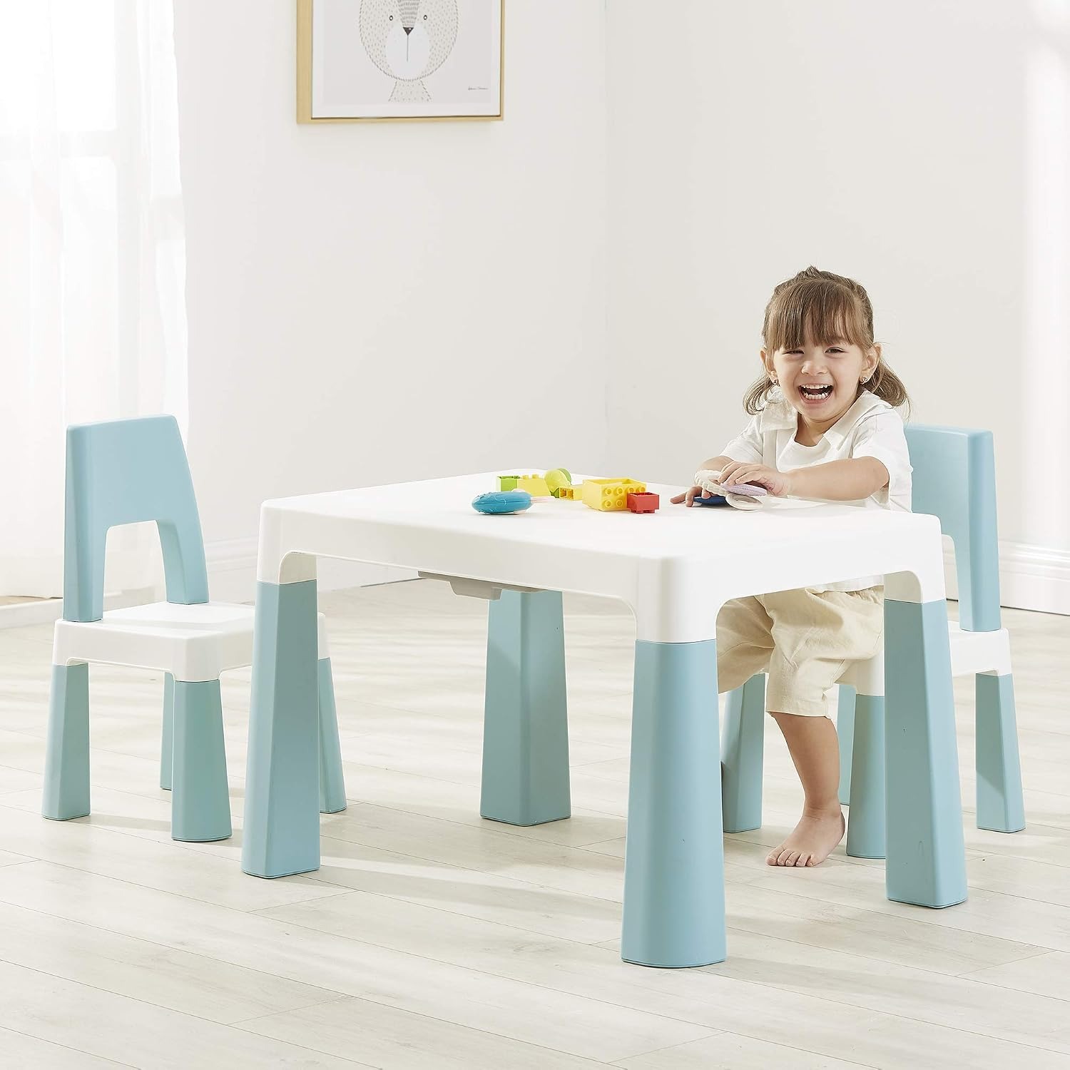 Adjustable Kids Table and Two Chairs, from Toys & Games UK