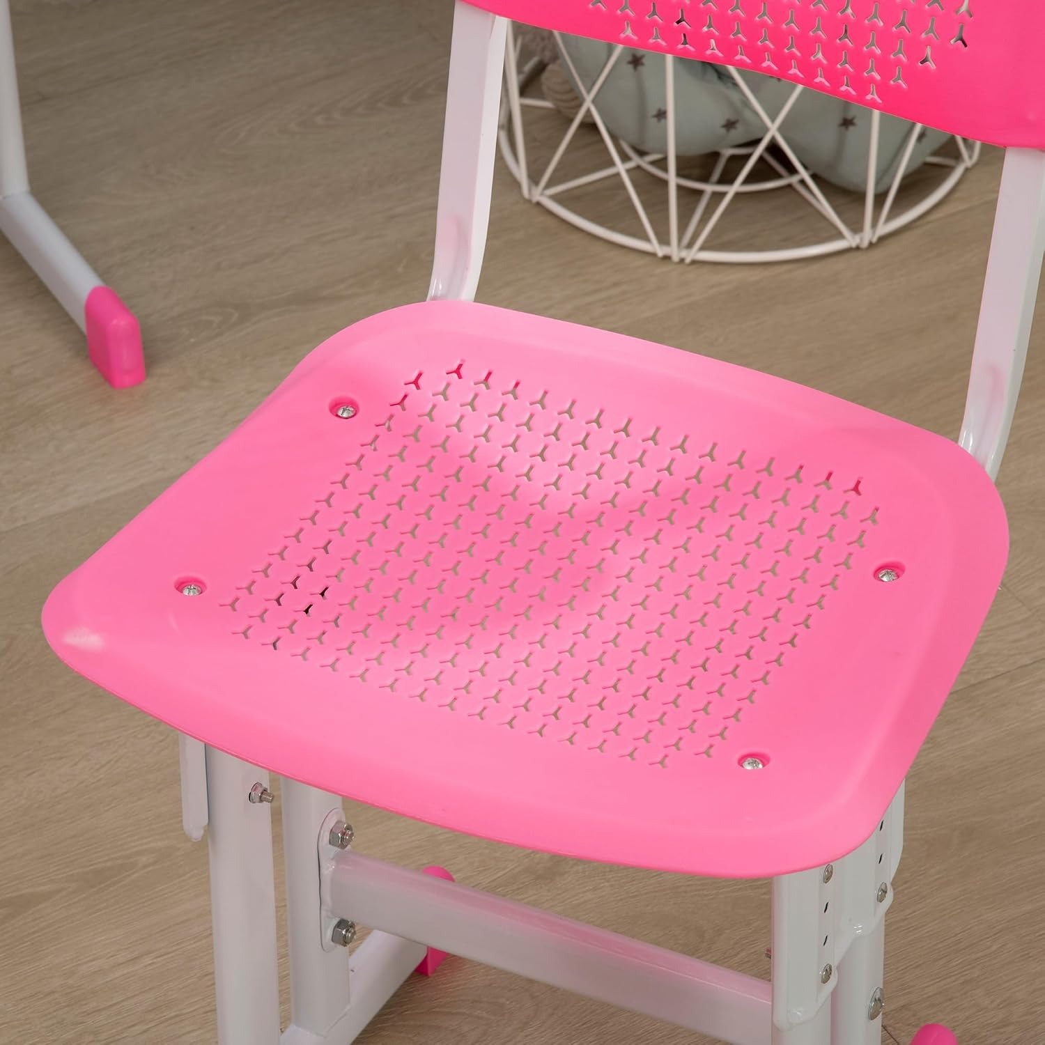 Adjustable Kids Desk and Chair Set with Drawer: image 9