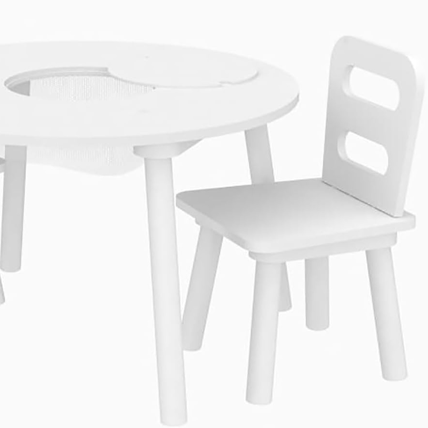 Wooden Kids Storage Table and 2 Chairs: image 4