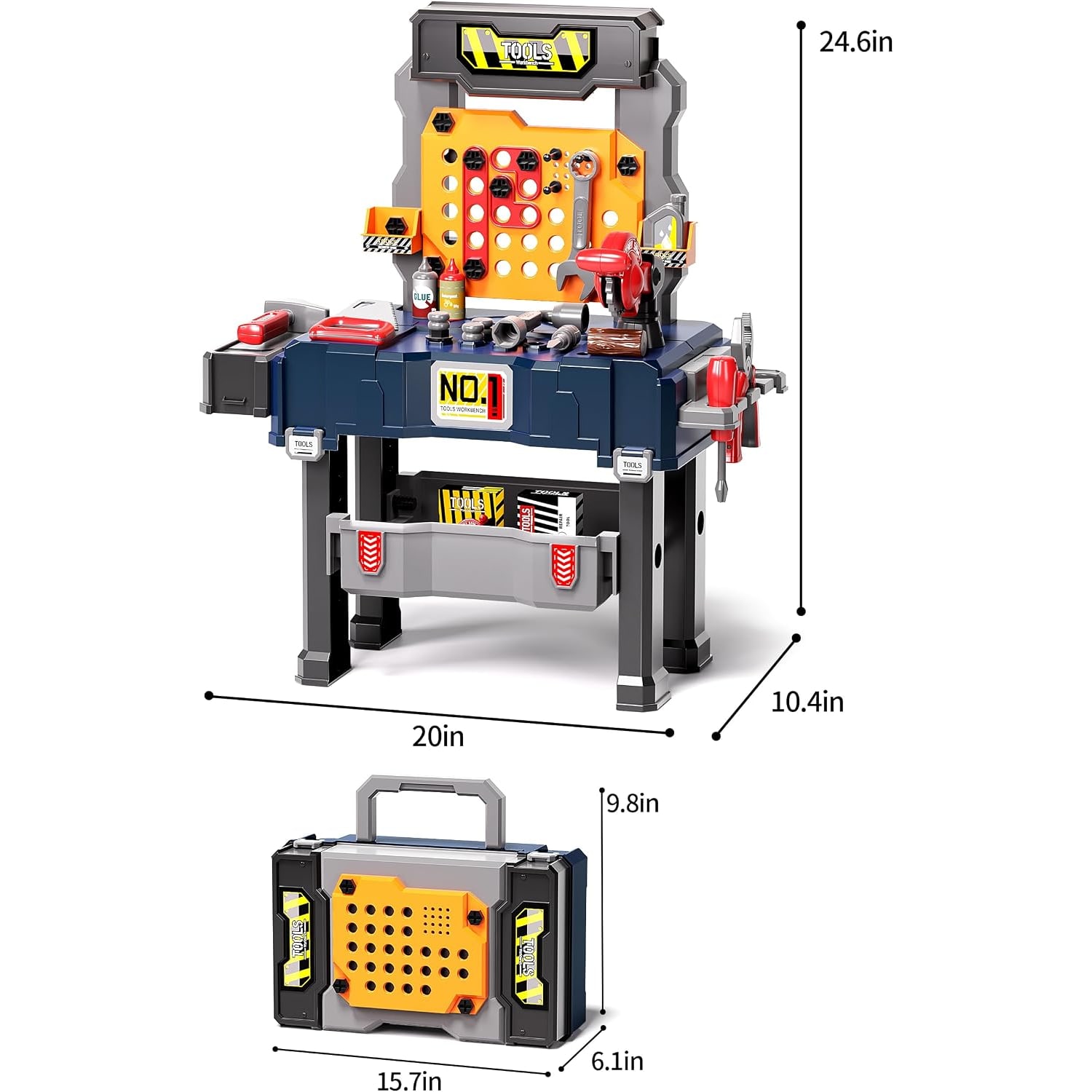 Kids Tool Bench with Drill and Saw