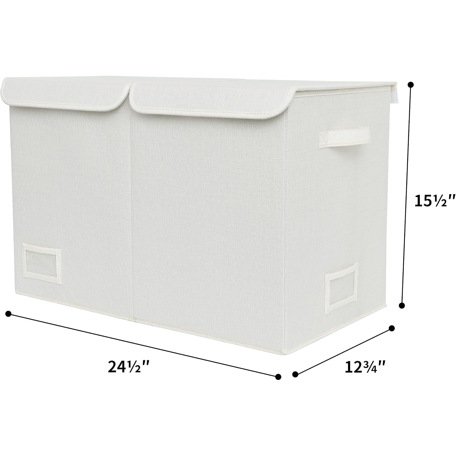 Large Toy Storage Box with Lid and Divider